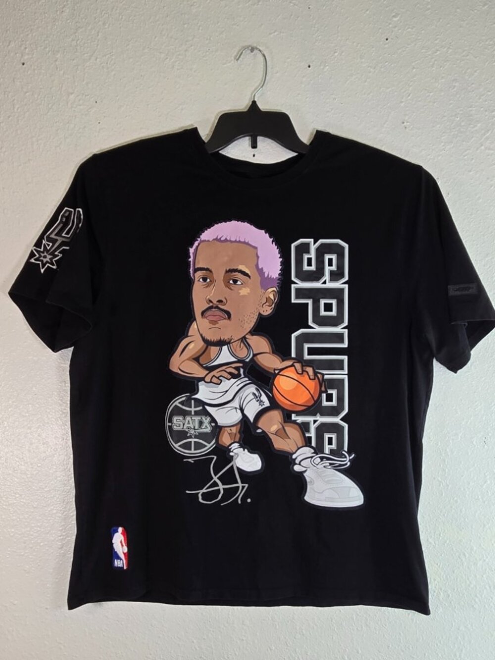 Pro Standard Men's San Antonio Spurs Jeremy Sochan Remix Avatar Jersey T-Shirt